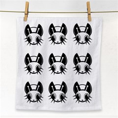 Black And White Fireflies Patten Face Towel