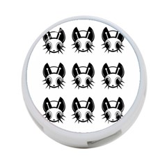 Black And White Fireflies Patten 4-port Usb Hub (two Sides)  by Valentinaart