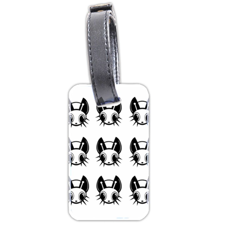 Black and white fireflies patten Luggage Tags (Two Sides)