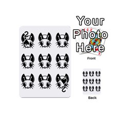 Black And White Fireflies Patten Playing Cards 54 (mini) 