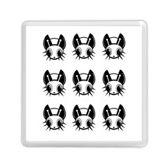 Black And White Fireflies Patten Memory Card Reader (square)  by Valentinaart