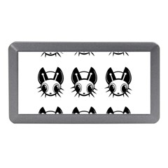 Black And White Fireflies Patten Memory Card Reader (mini) by Valentinaart