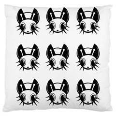 Black And White Fireflies Patten Large Cushion Case (one Side)