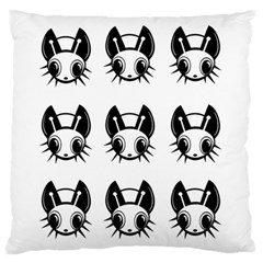 Black And White Fireflies Patten Standard Flano Cushion Case (one Side)