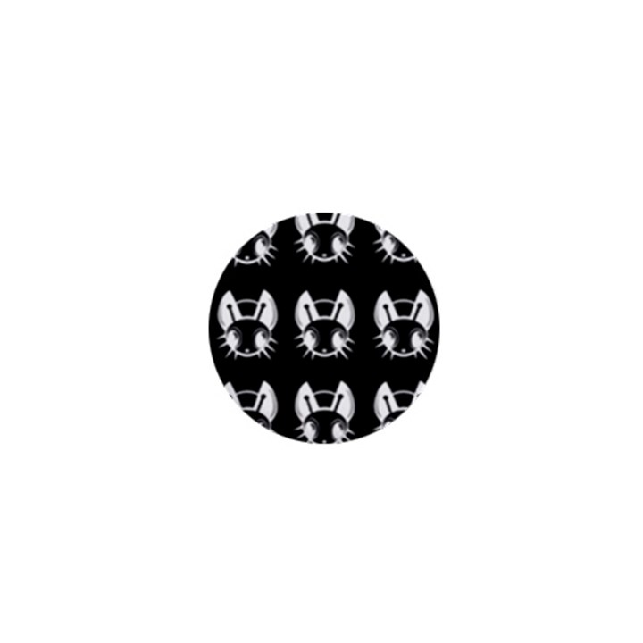 White and black fireflies  1  Mini Buttons