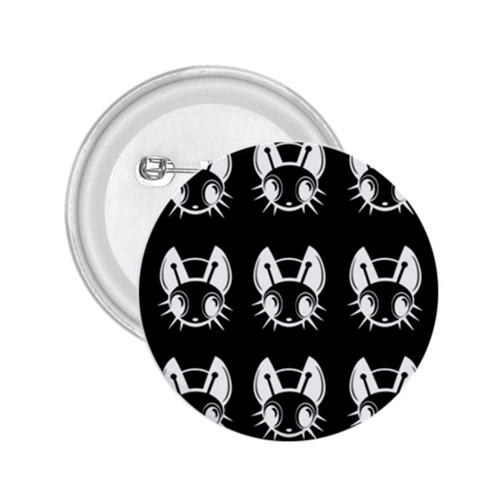 White and black fireflies  2.25  Buttons