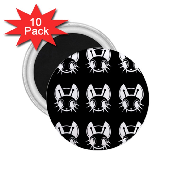 White and black fireflies  2.25  Magnets (10 pack) 