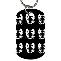 White And Black Fireflies  Dog Tag (one Side)