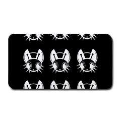 White And Black Fireflies  Medium Bar Mats by Valentinaart