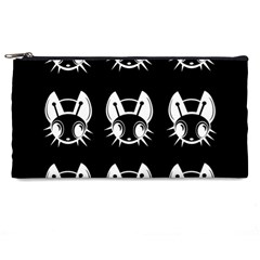 White And Black Fireflies  Pencil Cases by Valentinaart