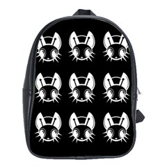 White And Black Fireflies  School Bags(large)  by Valentinaart