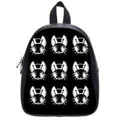 White And Black Fireflies  School Bags (small) 