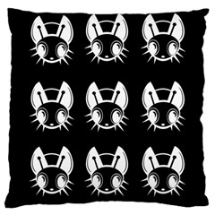 White And Black Fireflies  Large Cushion Case (two Sides)