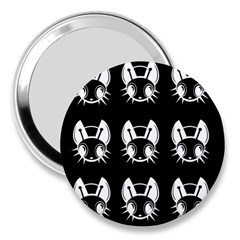 White And Black Fireflies  3  Handbag Mirrors by Valentinaart