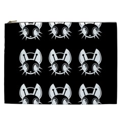 White And Black Fireflies  Cosmetic Bag (xxl)  by Valentinaart