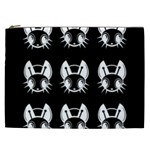 White and black fireflies  Cosmetic Bag (XXL)  Front