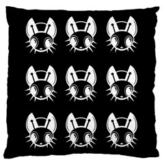 White And Black Fireflies  Large Flano Cushion Case (two Sides)