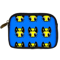 Yellow And Blue Firefies Digital Camera Cases by Valentinaart