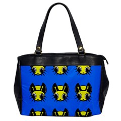 Yellow And Blue Firefies Office Handbags by Valentinaart