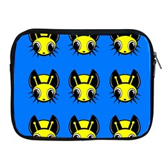 Yellow And Blue Firefies Apple Ipad 2/3/4 Zipper Cases by Valentinaart