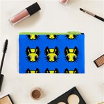 Yellow and blue firefies Cosmetic Bag (XS) Back