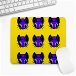 Blue and yellow fireflies Large Mousepads Front