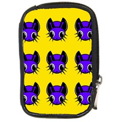 Blue And Yellow Fireflies Compact Camera Cases by Valentinaart