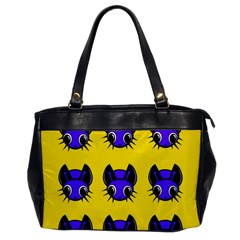 Blue And Yellow Fireflies Office Handbags by Valentinaart