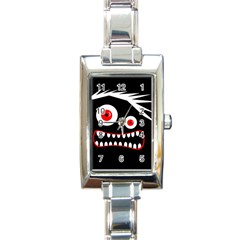 Crazy Monster Rectangle Italian Charm Watch by Valentinaart