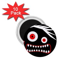 Crazy Monster 1 75  Magnets (10 Pack) 