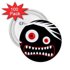 Crazy Monster 2 25  Buttons (100 Pack) 