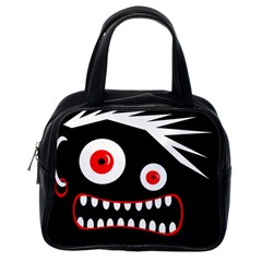 Crazy Monster Classic Handbags (one Side) by Valentinaart