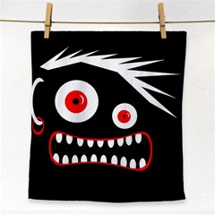 Crazy Monster Face Towel by Valentinaart