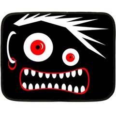 Crazy Monster Double Sided Fleece Blanket (mini) 