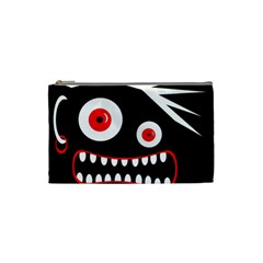 Crazy Monster Cosmetic Bag (small)  by Valentinaart