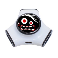 Crazy Monster 3-port Usb Hub by Valentinaart