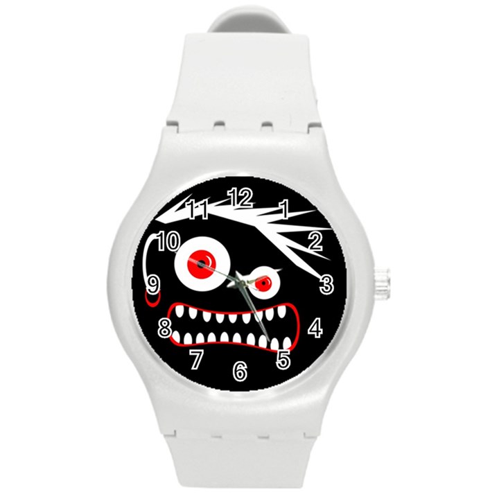 Crazy monster Round Plastic Sport Watch (M)