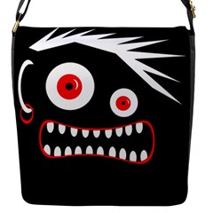 Crazy Monster Flap Messenger Bag (s) by Valentinaart