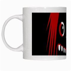 Zombie Face White Mugs by Valentinaart