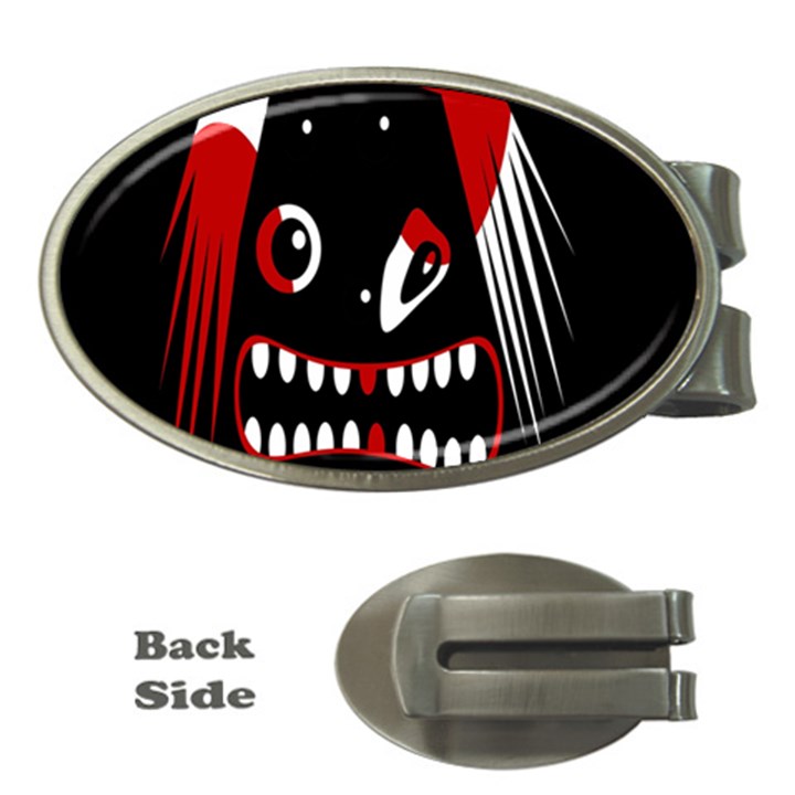 Zombie face Money Clips (Oval) 