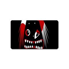 Zombie Face Magnet (name Card) by Valentinaart