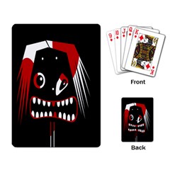 Zombie Face Playing Card by Valentinaart