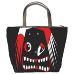 Zombie face Bucket Bags Back