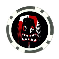 Zombie Face Poker Chip Card Guards (10 Pack)  by Valentinaart