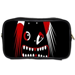 Zombie Face Toiletries Bags by Valentinaart