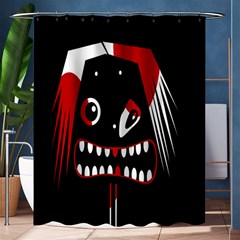 Zombie Face Shower Curtain 60  X 72  (medium)  by Valentinaart