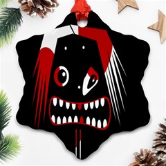 Zombie Face Ornament (snowflake) 