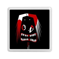 Zombie Face Memory Card Reader (square)  by Valentinaart