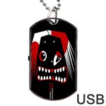 Zombie face Dog Tag USB Flash (Two Sides)  Front