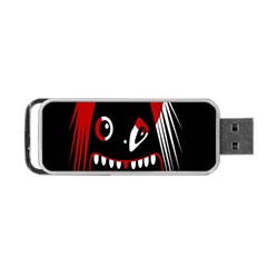 Zombie Face Portable Usb Flash (one Side) by Valentinaart